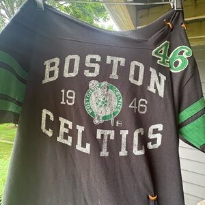 Boston Celtics Black and Green T-Shirt